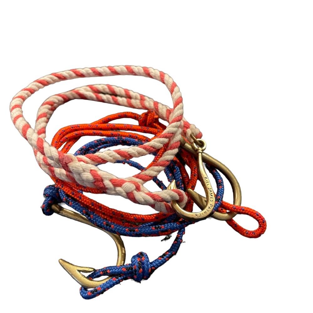 Men’s Nautical bracelets -pair with leather bands/ beads.